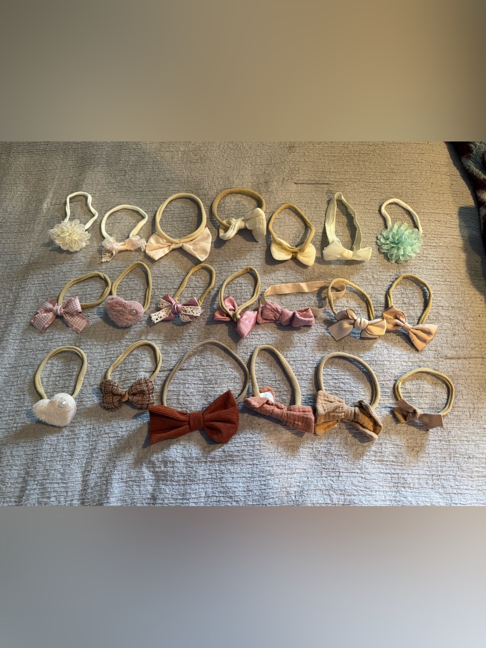 Baby Girl Bow Headband Set - Neutral & Pink Styles